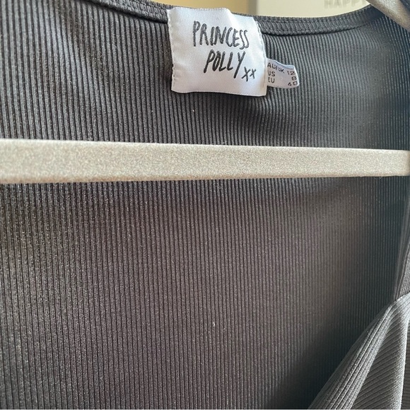 Princess Polly Ribbed Cut Out Long Sleeve Bodycon Dress - Picture 8 of 9